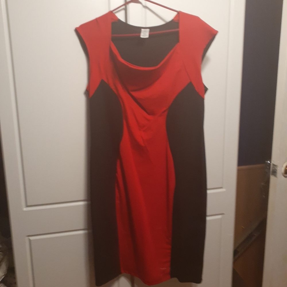 Red & Black Dress